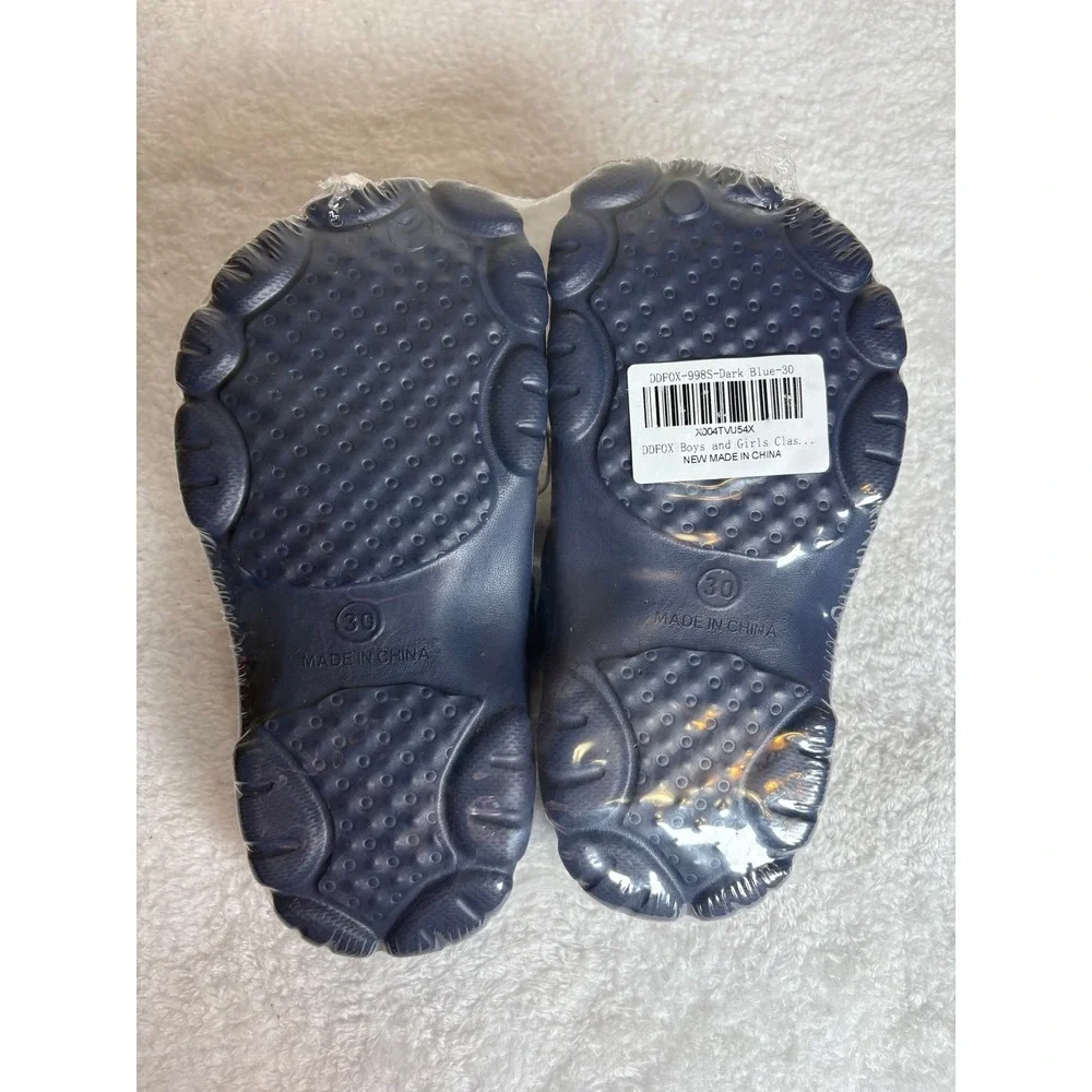 DDFOX Kids Ultraman Space Clogs Navy Blue Slip On Water Shoes Size 1 NEW